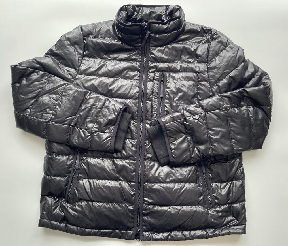 Women's J. Crew Black Quilted Puffer Coat Down Fill Size XL